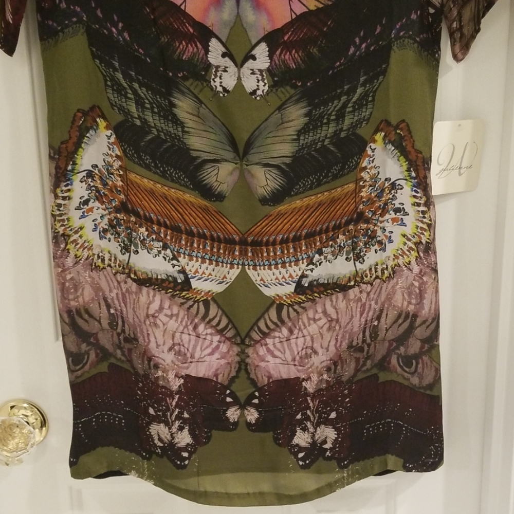 Julienne by Weston Wear Silk Butterfly Dress - Picture 3 of 8